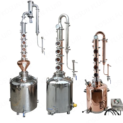 Colonne de Reflux de Vodka en Cuivre 100L